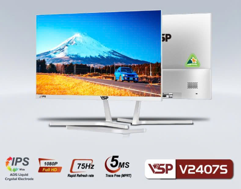 Màn hình VSP V2407S 75Hz IPS Full viền 24inch