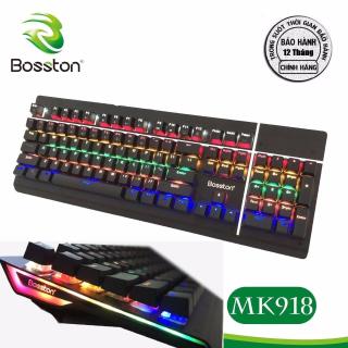 Bàn phím cơ Bosstonn MK918 USB-PHÍM CƠ LED RGB GAME 