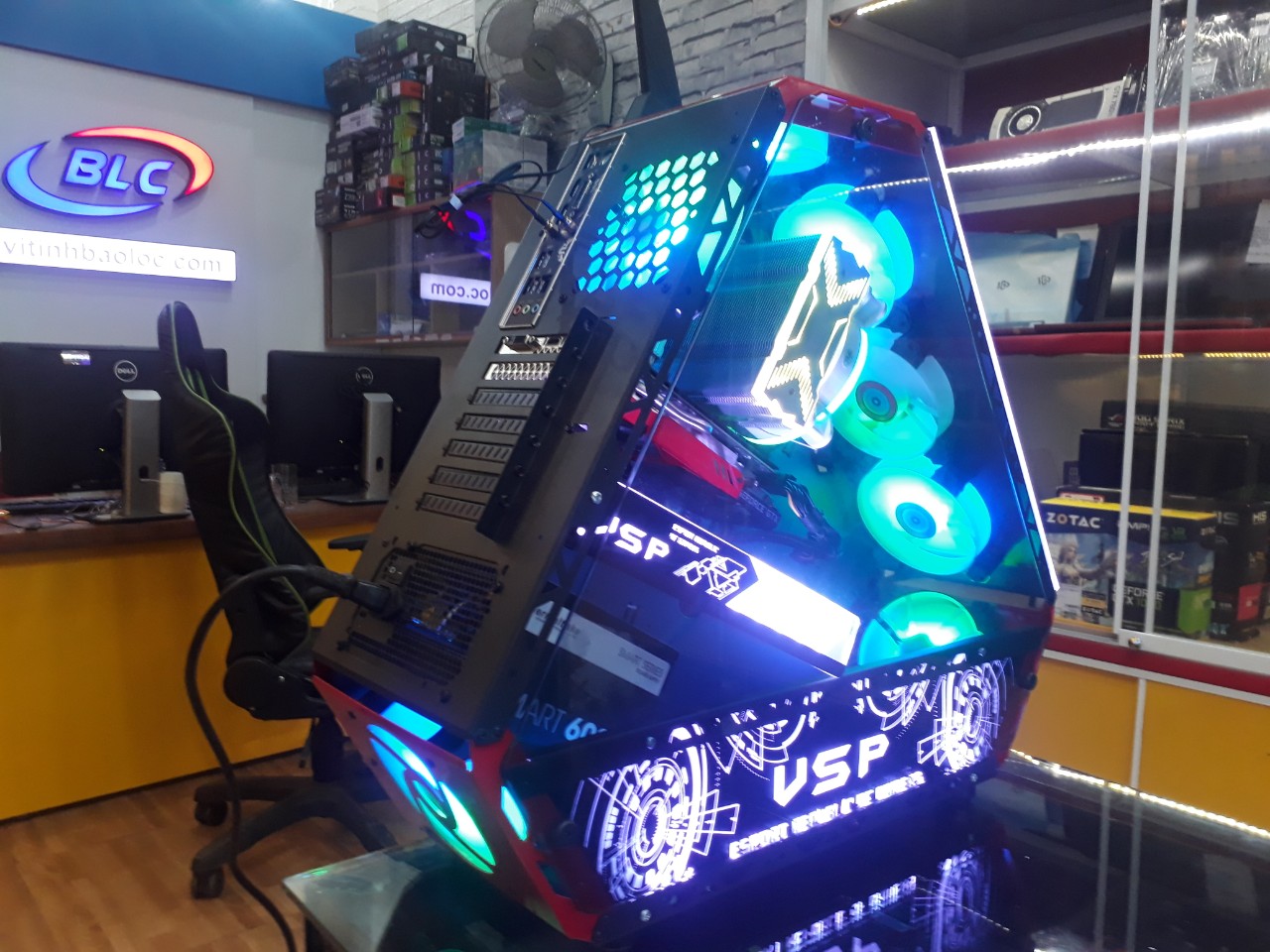 Case VSP E-ROG ES2 Gaming Có Sẵn LED panel RGB