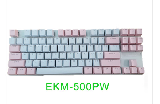 BÀN PHÍM CƠ EMASTER EKM500PW trắng hồng