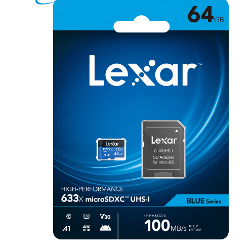 THẺ NHỚ MICROSDXC LEXAR 64GB 